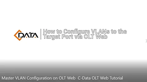 Конфигурация Master VLAN на веб-сайте OLT | Веб-руководство по C-Data OLT