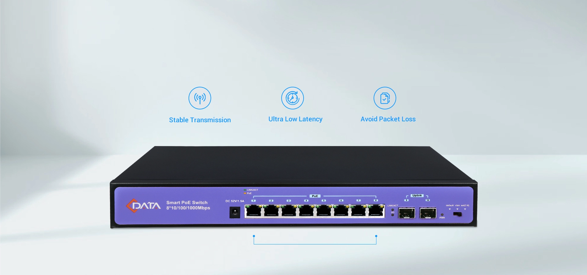 Восьмиядерные порты Ethernet, стабильная передача