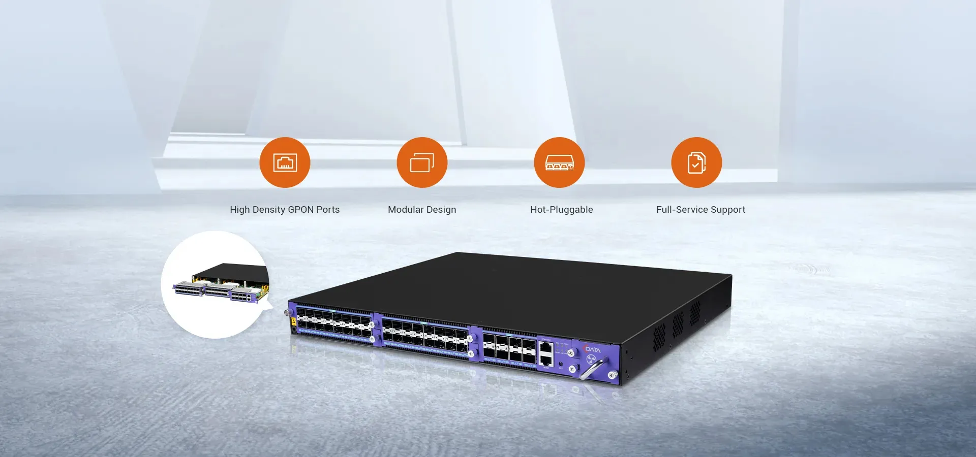 C-Data Expandable OLT Platform FD1700S - 翻译中...