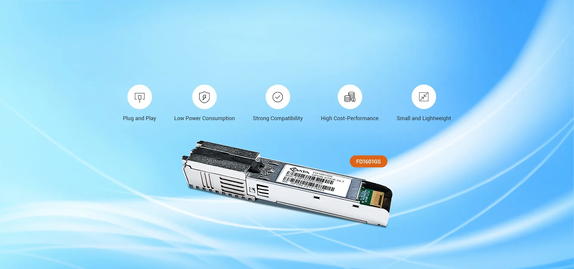 C-Data GPON OLT SFP-модуль с MAC