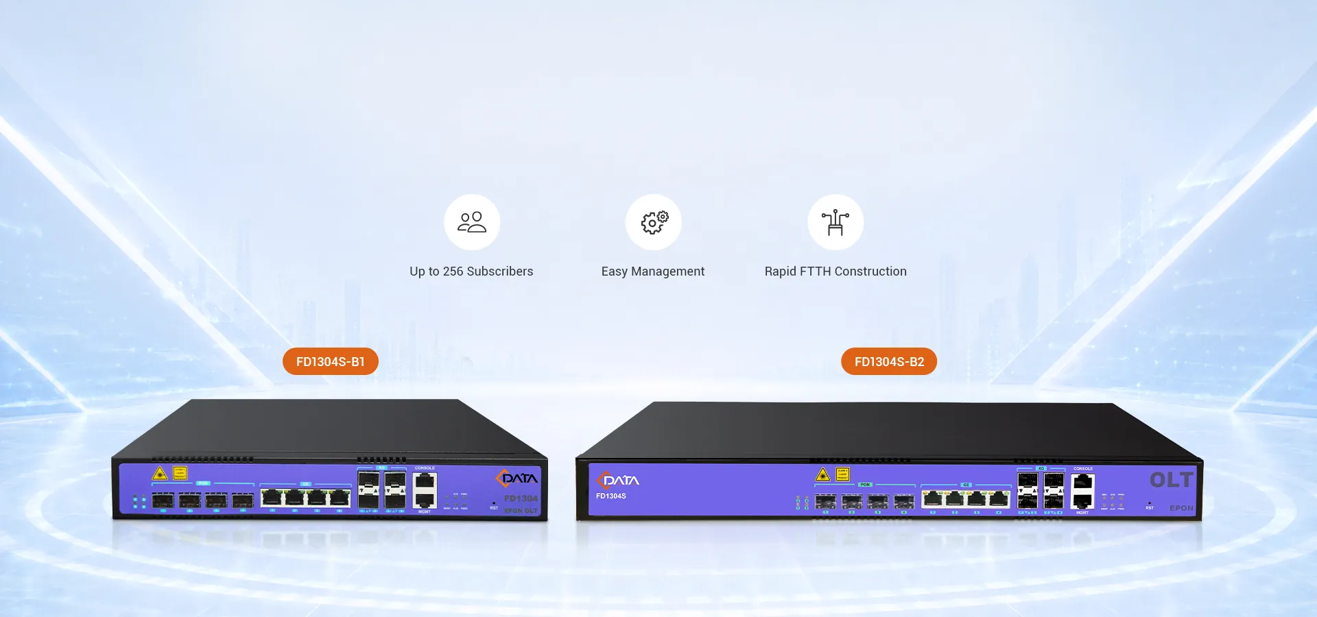 C-Data 4-портовый EPON OLT