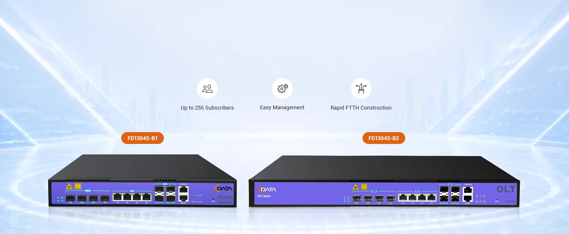 C-Data 4-портовый EPON OLT