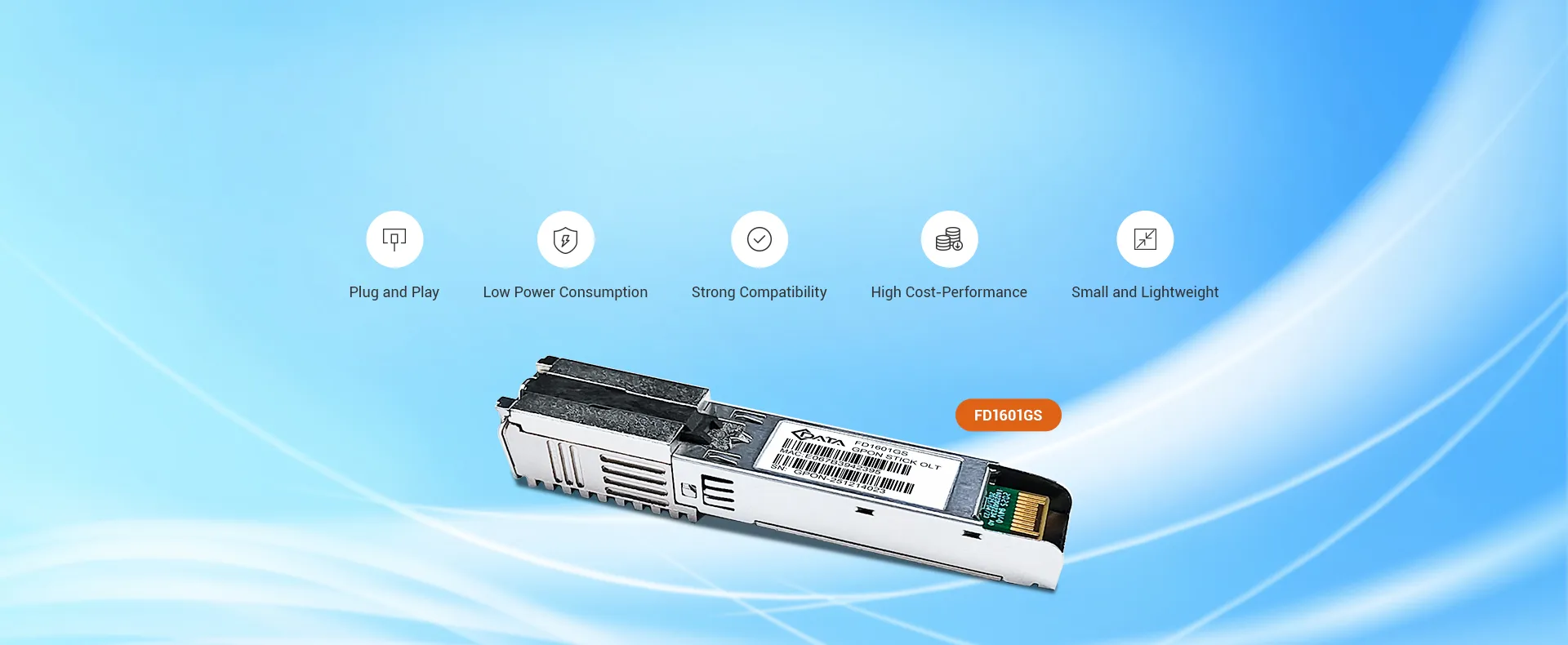 C-Data GPON OLT SFP-модуль с MAC