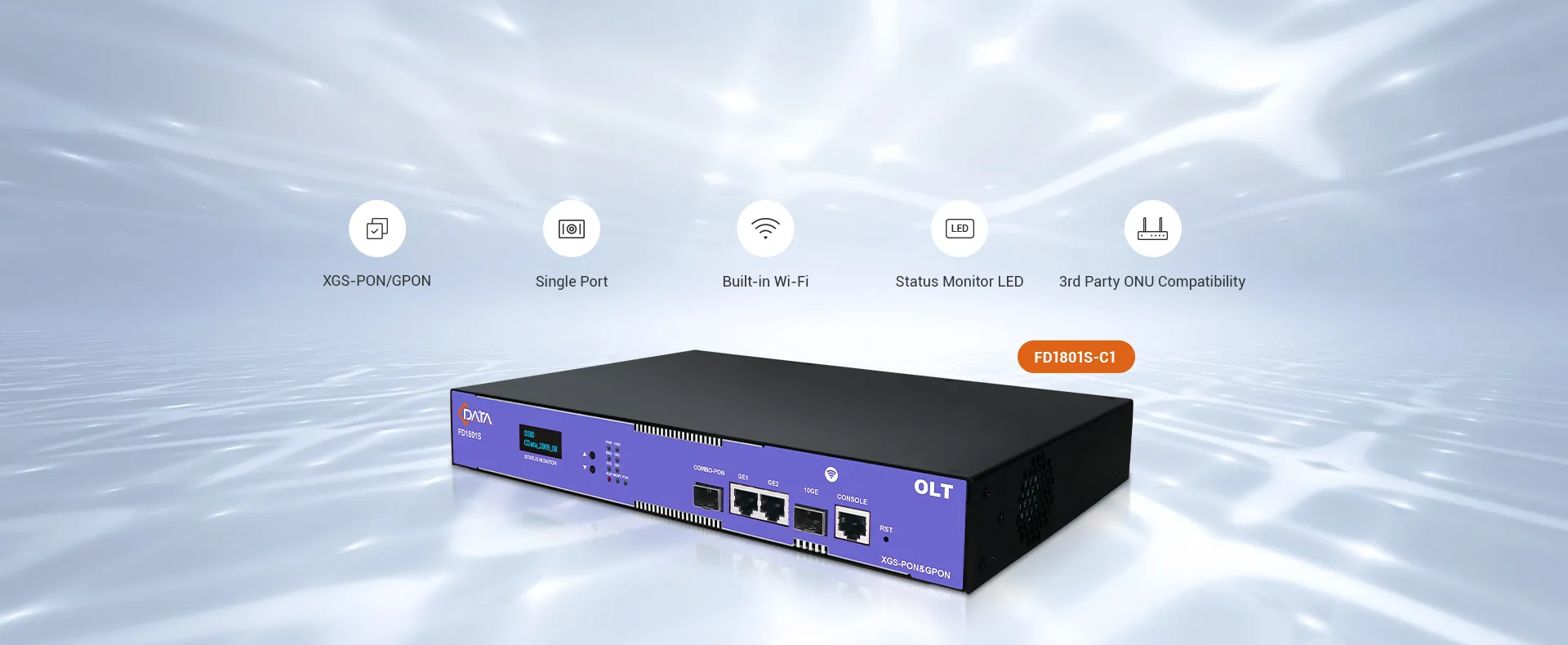 C-Data 10G Combo PON OLT с поддержкой GPON и XGS-PON